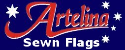 Flags and banners custom sewn in Brisbane by Artelina Sewn Flags - high quality - good value